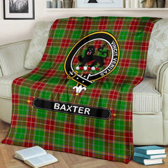Clan Baxter Family Tartan Crest Blanket 3 Sizes BI96 Clan Baxter Tartan Today