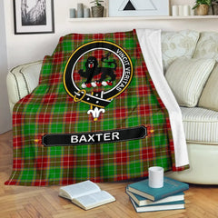 Clan Baxter Family Tartan Crest Blanket 3 Sizes BI96 Clan Baxter Tartan Today