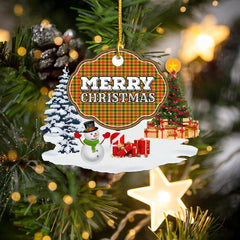 Clan Baxter "Merry Christmas" Tartan Acrylic Ornament DJ70 Baxter Tartan Tartan Christmas