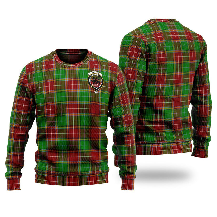 Clan Baxter Modern Tartan Christmas Ugly Sweater RD46 Baxter Modern Tartan Tartan Sweater