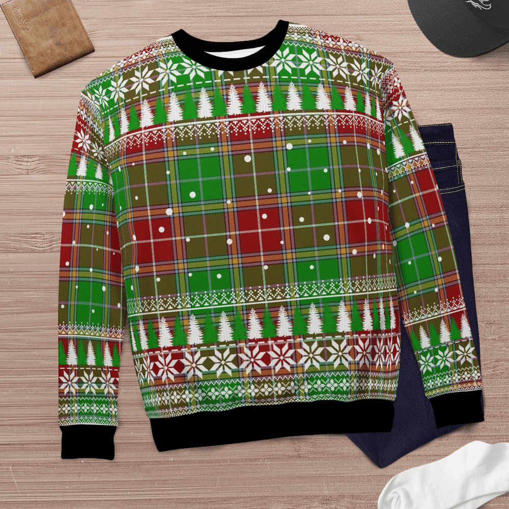Clan Baxter Modern Tartan Christmas Ugly Sweater ZE66 Baxter Modern Tartan Tartan Ugly Sweater