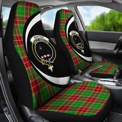 Clan Baxter Modern Tartan Crest Circle Style Car Seat Cover KK20 Clan Baxter Tartan Today