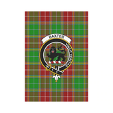 Clan Baxter Modern Tartan Crest Garden Flag HV58 Clan Baxter Tartan Today