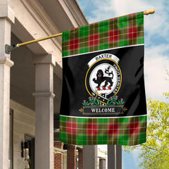 Clan Baxter Modern Tartan Crest Garden Flag - Welcome UZ99 Clan Baxter Tartan Today