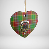 Clan Baxter Modern Tartan Crest Heart Ceramic Ornament PP80 Baxter Modern Tartan Tartan Christmas