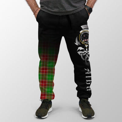 Clan Baxter Modern Tartan Crest Jogger Sweatpants Alba Celtic Style