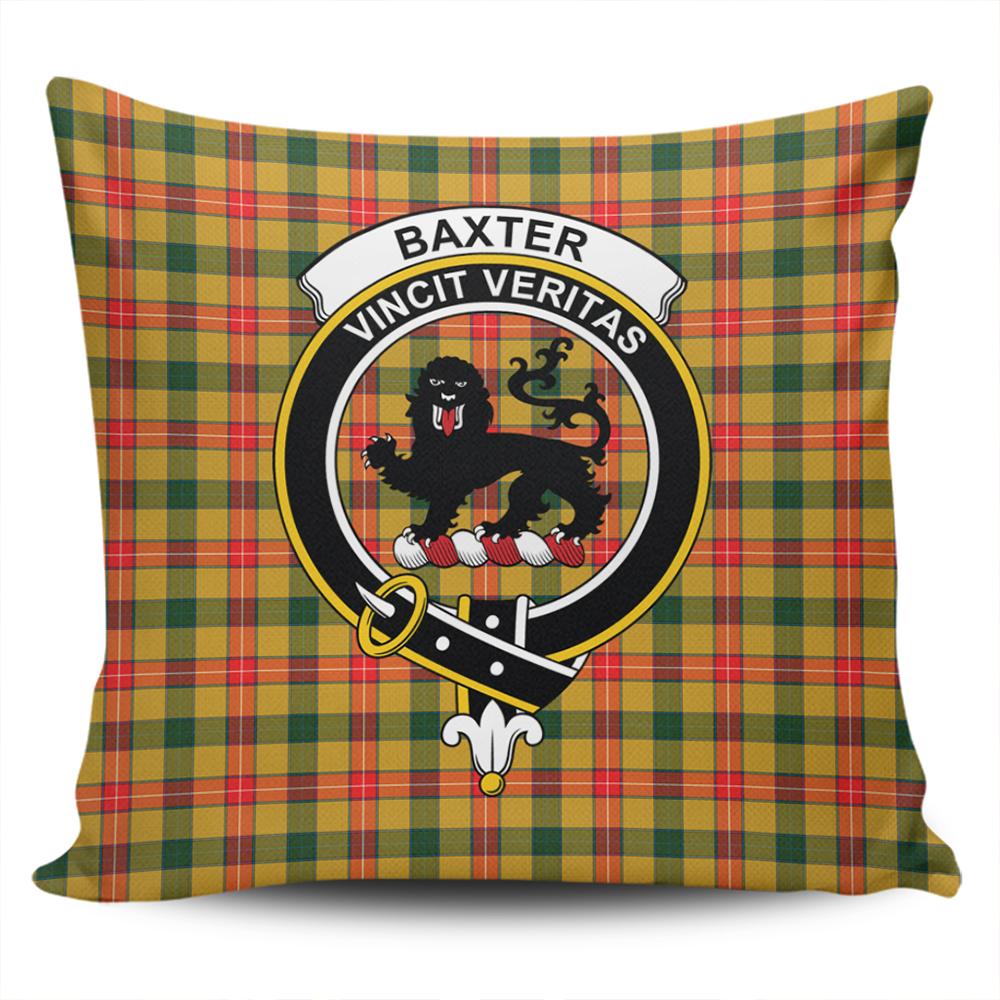Clan Baxter Modern Tartan Crest Pillow Cover QQ48 Clan Baxter Tartan Today