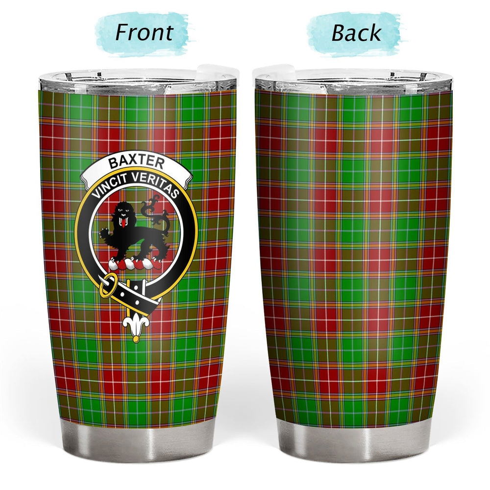 Clan Baxter Modern Tartan Crest Tumbler AJ90 Clan Baxter Tartan Today