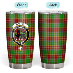 Clan Baxter Modern Tartan Crest Tumbler AJ90 Clan Baxter Tartan Today