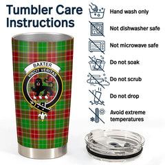 Clan Baxter Modern Tartan Crest Tumbler AJ90 Clan Baxter Tartan Today