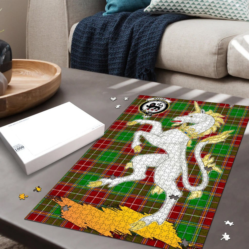Clan Baxter Modern Tartan Crest Unicorn Scotland Jigsaw Puzzles Gift For Family FB50 Clan Baxter Tartan Today
