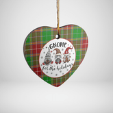 Clan Baxter Modern Tartan Gnome Heart Ceramic Ornament DV99 Baxter Modern Tartan Gnome Tartan Christmas