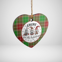 Clan Baxter Modern Tartan Gnome Heart Ceramic Ornament DV99 Baxter Modern Tartan Gnome Tartan Christmas