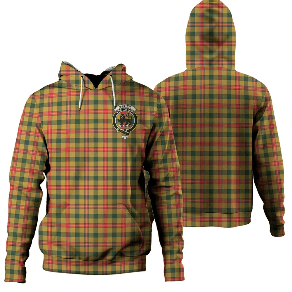 Clan Baxter Modern Tartan Hoodie Crest J2MA9NZT-1 Baxter Modern Tartan Hoodies