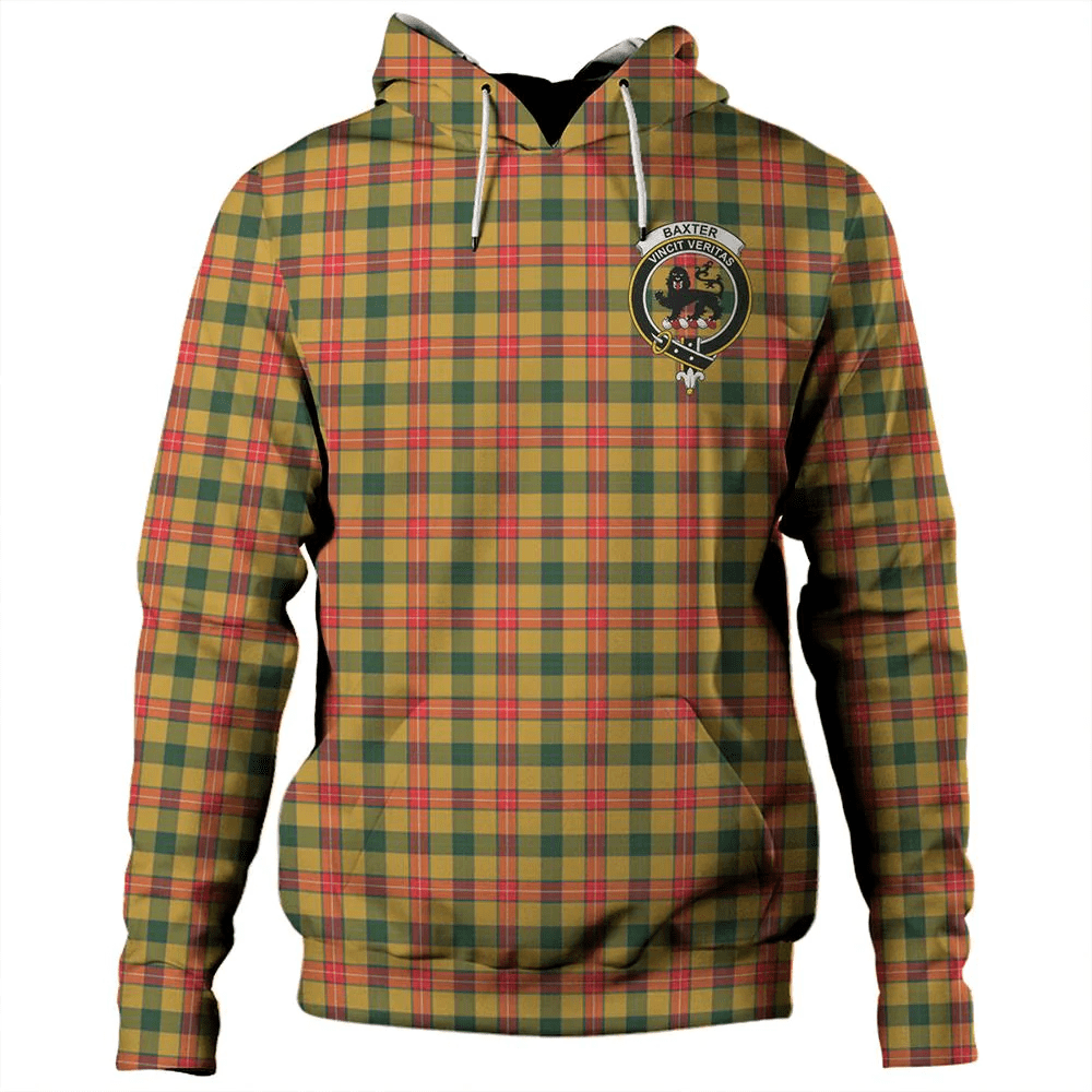 Clan Baxter Modern Tartan Hoodie Crest J2MA9NZT-1 Baxter Modern Tartan Hoodies