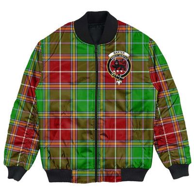 Clan Baxter Tartan Crest Bomber Jacket