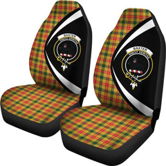 Clan Baxter Tartan Crest Circle Style Car Seat Cover UH63 Clan Baxter Tartan Today