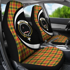 Clan Baxter Tartan Crest Circle Style Car Seat Cover UH63 Clan Baxter Tartan Today