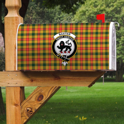 Clan Baxter Tartan Crest Mailbox