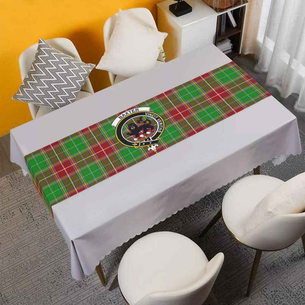 Clan Baxter Tartan Crest Table Runner Cotton HC58 Baxter Tartan Tartan Table Runner
