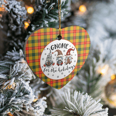 Clan Baxter Tartan Gnome Heart Ceramic Ornament WR73 Baxter Tartan Gnome Tartan Christmas