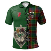 Clan Baxter Tartan Polo Shirt - Lion Rampant And Celtic Thistle Style UN88 Baxter Tartan Tartan Polo