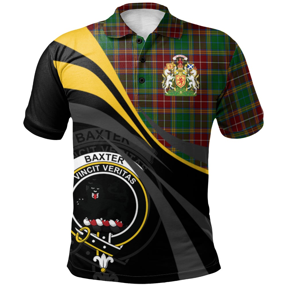 Clan Baxter Tartan Polo Shirt - Royal Coat Of Arms Style JT36 Baxter Tartan Tartan Polo
