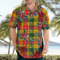 Clan Baxter Tartan Scottish Lion Hawaiian Shirt IW59 Baxter Tartan Tartan Hawaii Shirt