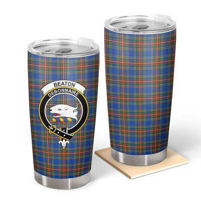 Clan Beaton Ancient Tartan Crest Tumbler