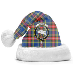 Clan Beaton Modern Tartan Crest Christmas Santa Hat YJ37 Beaton Modern Tartan Tartan Santa Hat