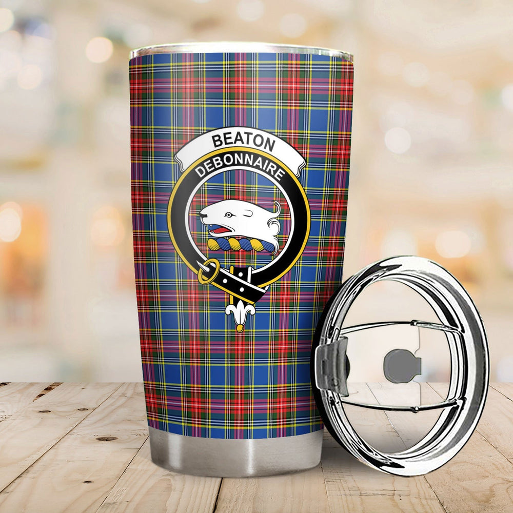 Clan Beaton Modern Tartan Crest Tumbler YP37 Clan Beaton Tartan Today