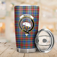 Clan Beaton Modern Tartan Crest Tumbler YP37 Clan Beaton Tartan Today