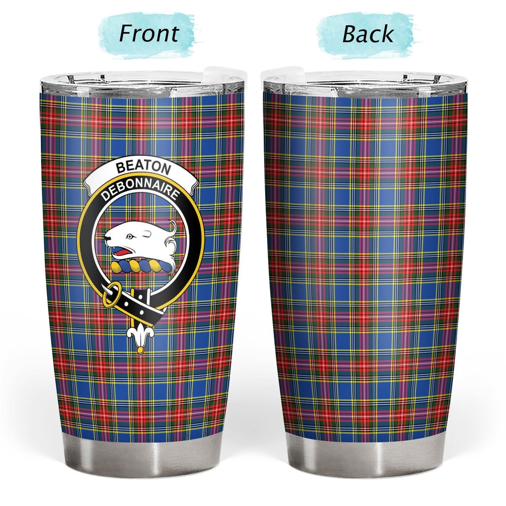 Clan Beaton Modern Tartan Crest Tumbler YP37 Clan Beaton Tartan Today