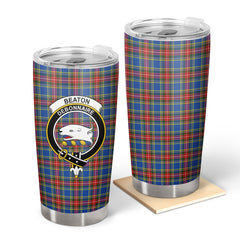 Clan Beaton Modern Tartan Crest Tumbler YP37 Clan Beaton Tartan Today