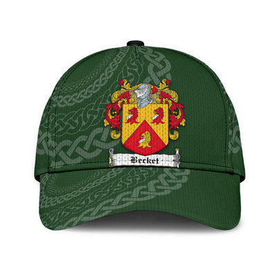 Clan Becket Coat Of Arms - Irish Family Crest St Patrick's Day Classic Cap UM20