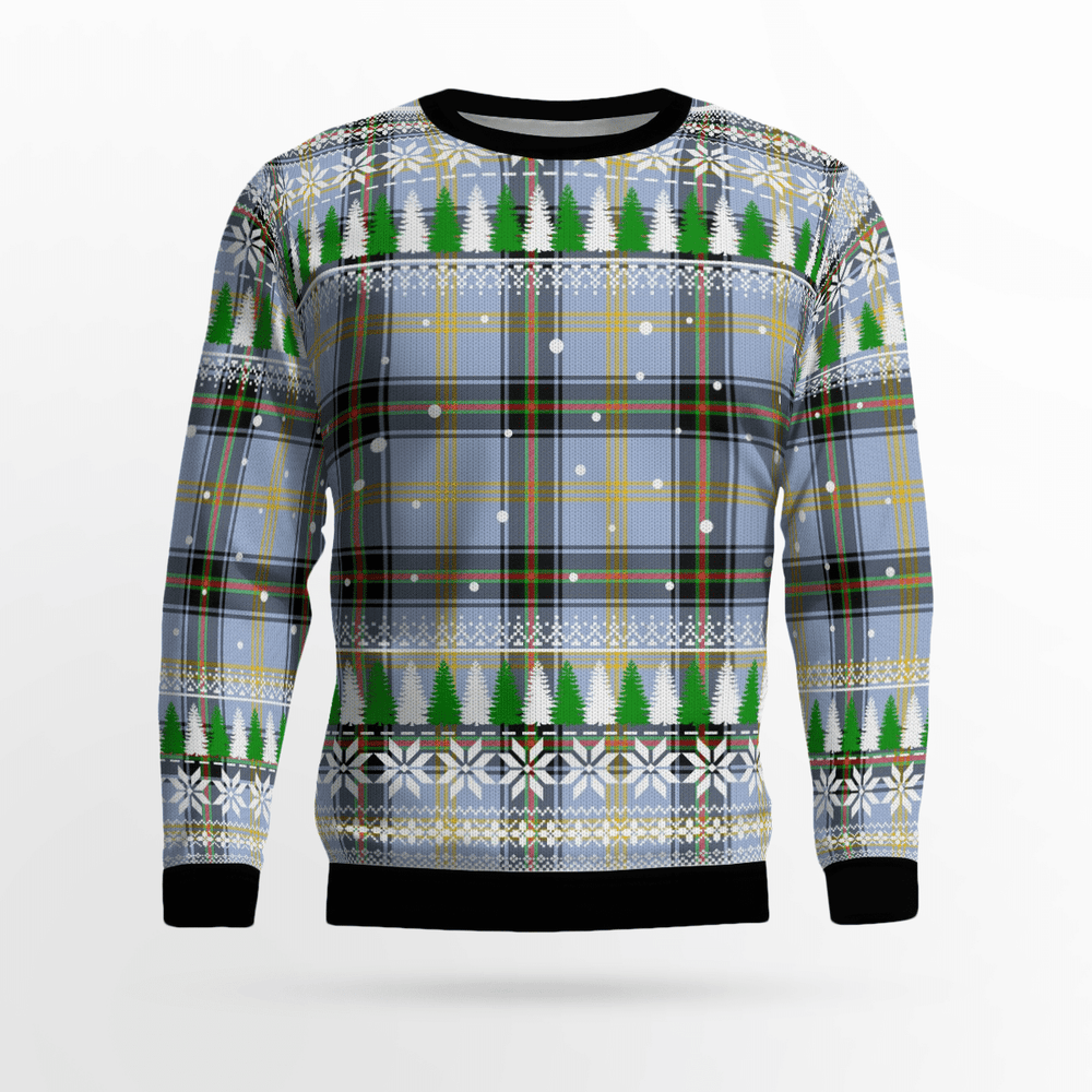 Clan Bell of the Borders Tartan Christmas Ugly Sweater OS12 Bell of the Borders Tartan Tartan Ugly Sweater