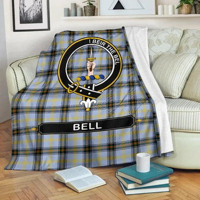 Clan Bell of the Borders Tartan Crest BlanketES88
