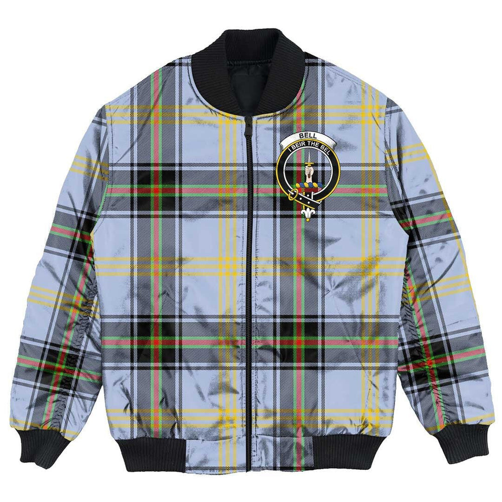 Clan Bell of the Borders Tartan Crest Bomber Jacket AK31 Bell of the Borders Tartan Tartan Bomber Jacket