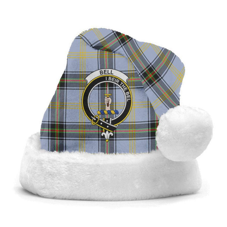 Clan Bell of the Borders Tartan Crest Christmas Santa Hat AC40 Bell of the Borders Tartan Tartan Santa Hat