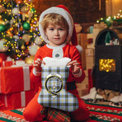 Clan Bell of the Borders Tartan Crest Christmas Stocking YX58 Bell of the Borders Tartan Tartan Stocking