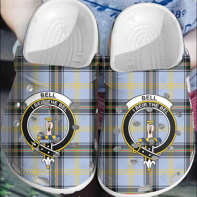 Clan Bell of the Borders Tartan Crest Clogs Classic