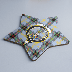 Clan Bell of the Borders Tartan Crest Star Ceramic Ornament DZ14 Bell of the Borders Tartan Tartan Christmas