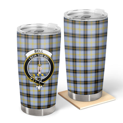 Clan Bell of the Borders Tartan Crest Tumbler TB97