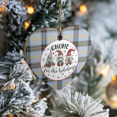 Clan Bell of the Borders Tartan Gnome Heart Ceramic Ornament BK72 Bell of the Borders Tartan Gnome Tartan Christmas