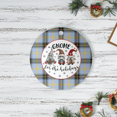 Clan Bell of the Borders Tartan Gnome Round Ceramic Ornament MA74 Bell of the Borders Tartan Tartan Christmas