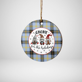 Clan Bell of the Borders Tartan Gnome Round Ceramic Ornament MA74 Bell of the Borders Tartan Tartan Christmas