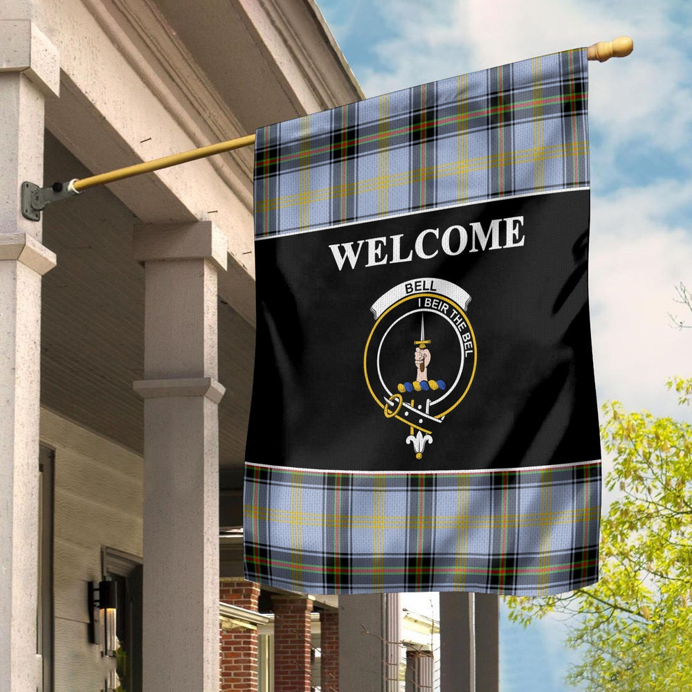 Clan Bell Tartan Crest Black Garden Flag IL83 Clan Bell Tartan Today