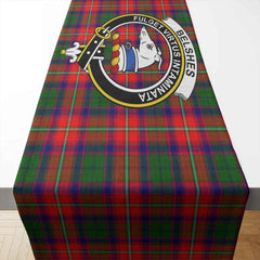 Clan Belshes Tartan Crest Table Runner Cotton VB58 Belshes Tartan Tartan Table Runner