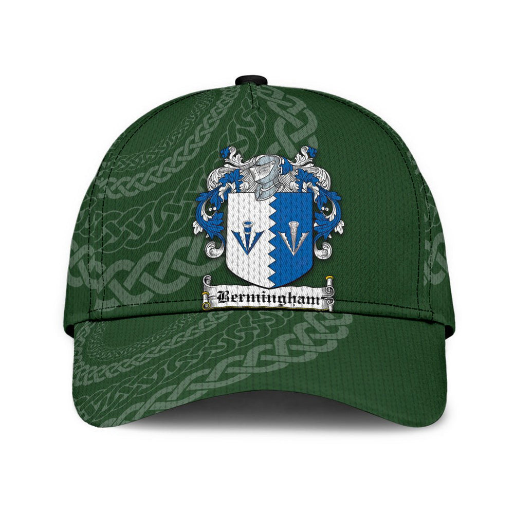 Clan Bermingham Coat Of Arms - Irish Family Crest St Patrick's Day Classic CapUN26 Classic Cap - Bermingham Coat Of Arms St Patrick's Day Classic Cap Irish Cap