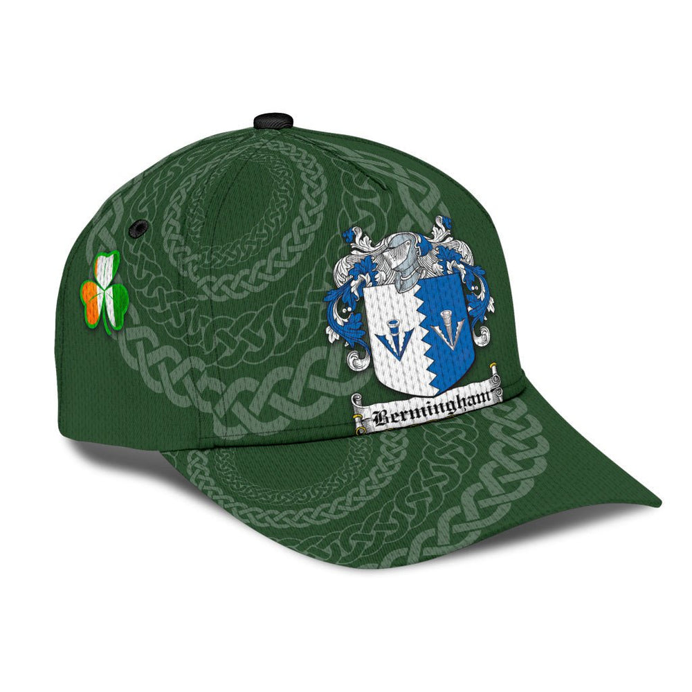 Clan Bermingham Coat Of Arms - Irish Family Crest St Patrick's Day Classic CapUN26 Classic Cap - Bermingham Coat Of Arms St Patrick's Day Classic Cap Irish Cap